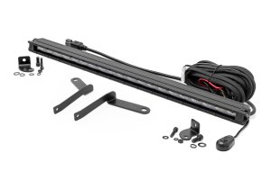 Toyota Tundra LED Light Kit - Front - Rough Country - Bumper Mount 20-Inch Slim Line - Black - '22-'24